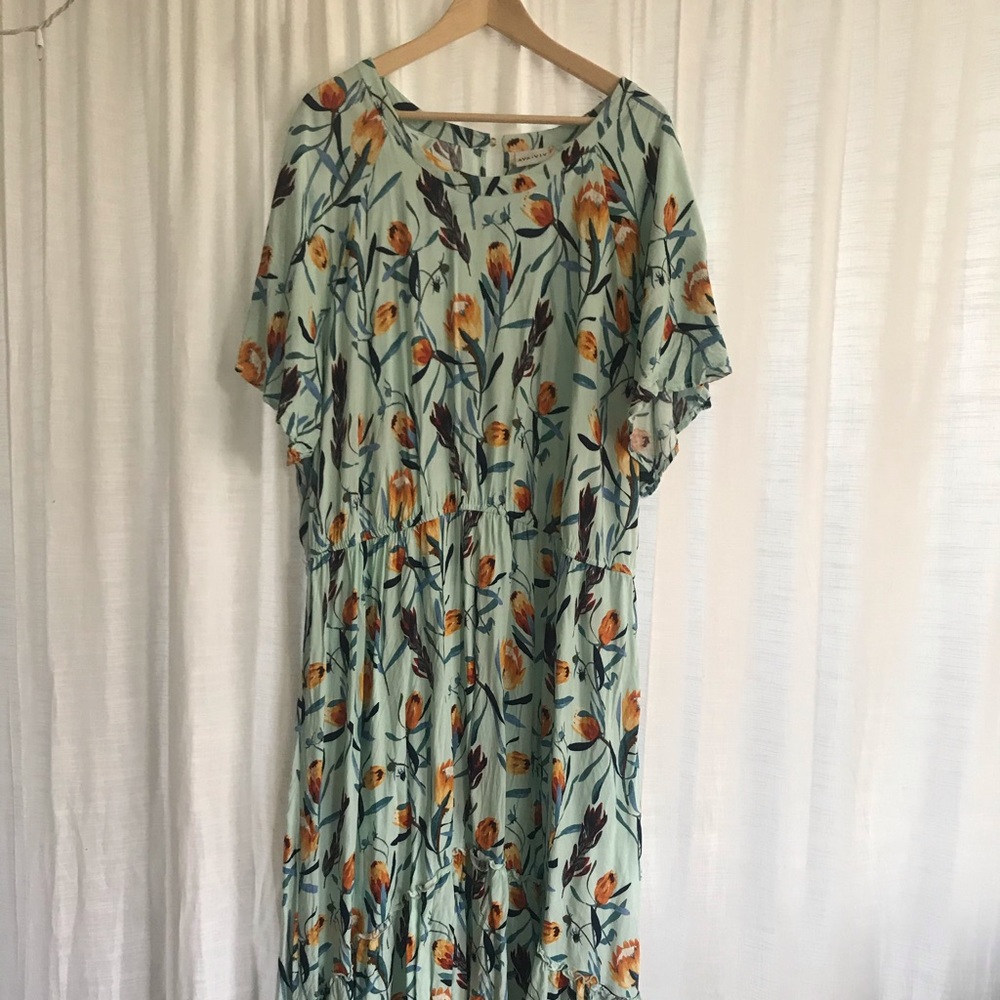 Beautiful floral print maxi dress